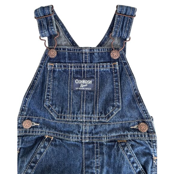 Oshkosh B'Gosh Denim Overalls, size 18 mo - Picture 3 of 4